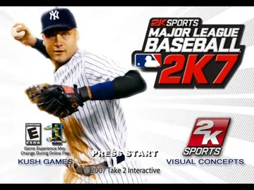 Major League Baseball 2K7 (USA) screen shot title